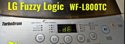 kode error DE mesin cuci LG