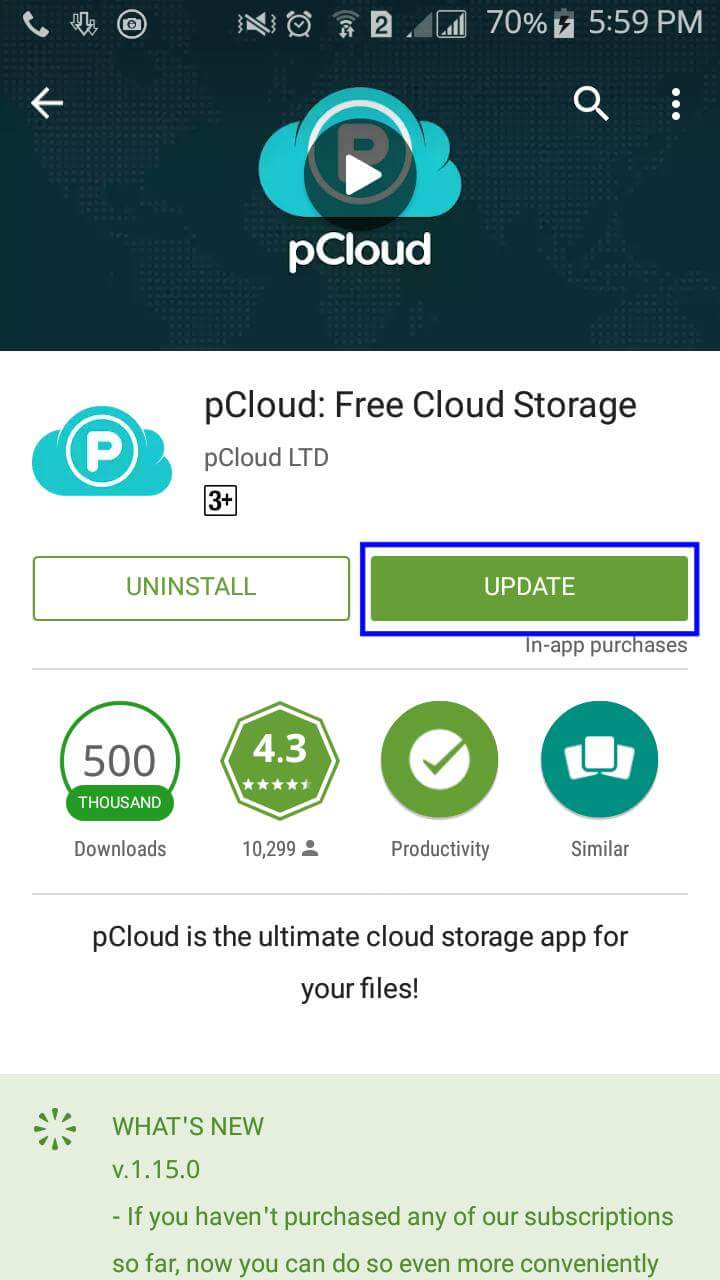 Pcloud versionအသစ္ေလးရယူရန္