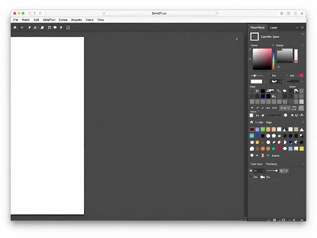 A screenshot of the DetailFlow interface showcasing its user-friendly design and various drawing tools