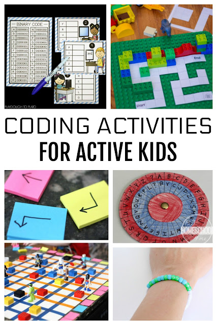 Coding Activities for Kids- lots of fun, clever, hands on games for kids of all ages to learn computer programming.