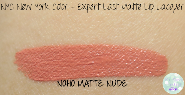 NYC New York Color Expert Last Matte Lip Lacquer - Noho Matte Nude | Kat Stays Polished