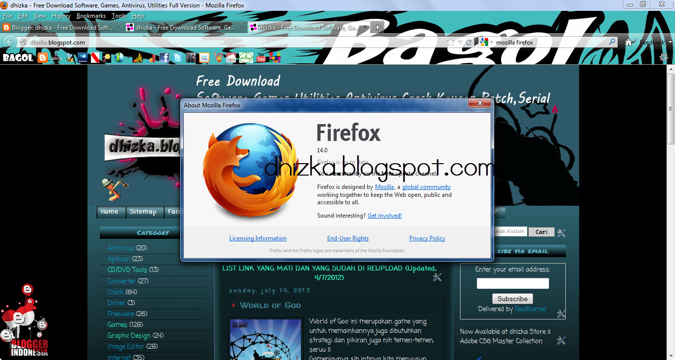 Mozilla Firefox 14.0.1 - Free Download Software, Games ...