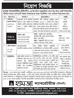 Hamza Laboratories (Unani) Job Circular 2019