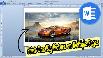 How to Print One Big Picture on Multiple Pages