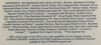 Kora Organics Balancing Rose Mist Full Ingredients