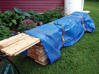 We hope we bought enough of this beautiful cedar decking because it was going so fast we probably won’t be able to get any more.