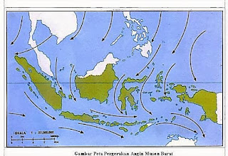 Angin itu udara yang bergerak dari perbedaan tekanan udara Tugas Kliping Angin Muson Barat dan Muson Timur