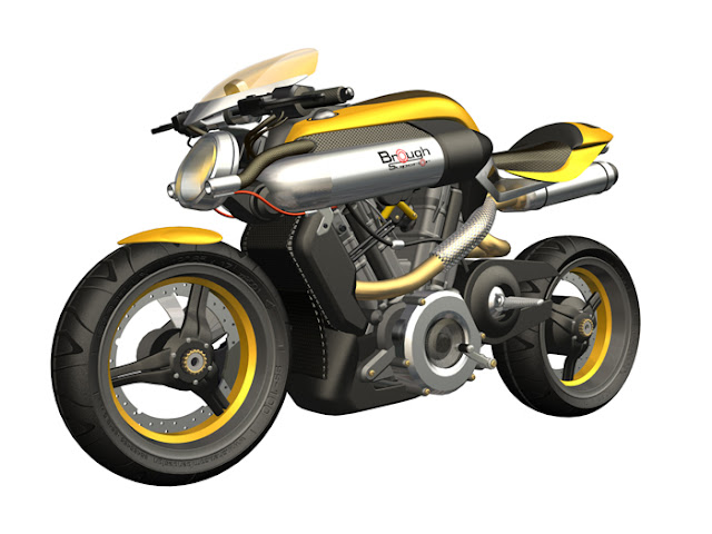 BS21-SF - Motorcycle concept based on famous Brough Superior brand.