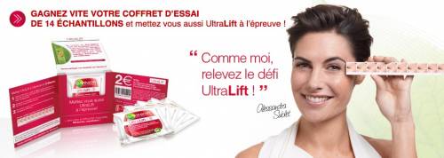 70 000 coffrets de 14 échantillons de soin anti-rides Garnier UltraLift à gagner