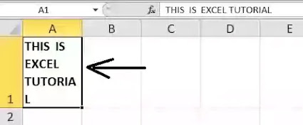 Wrap text in excel