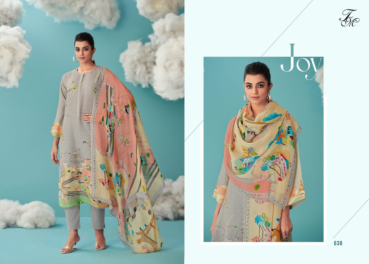 Tm Joy Sahiba Pant Style Dress Material Catalog Lowest Price