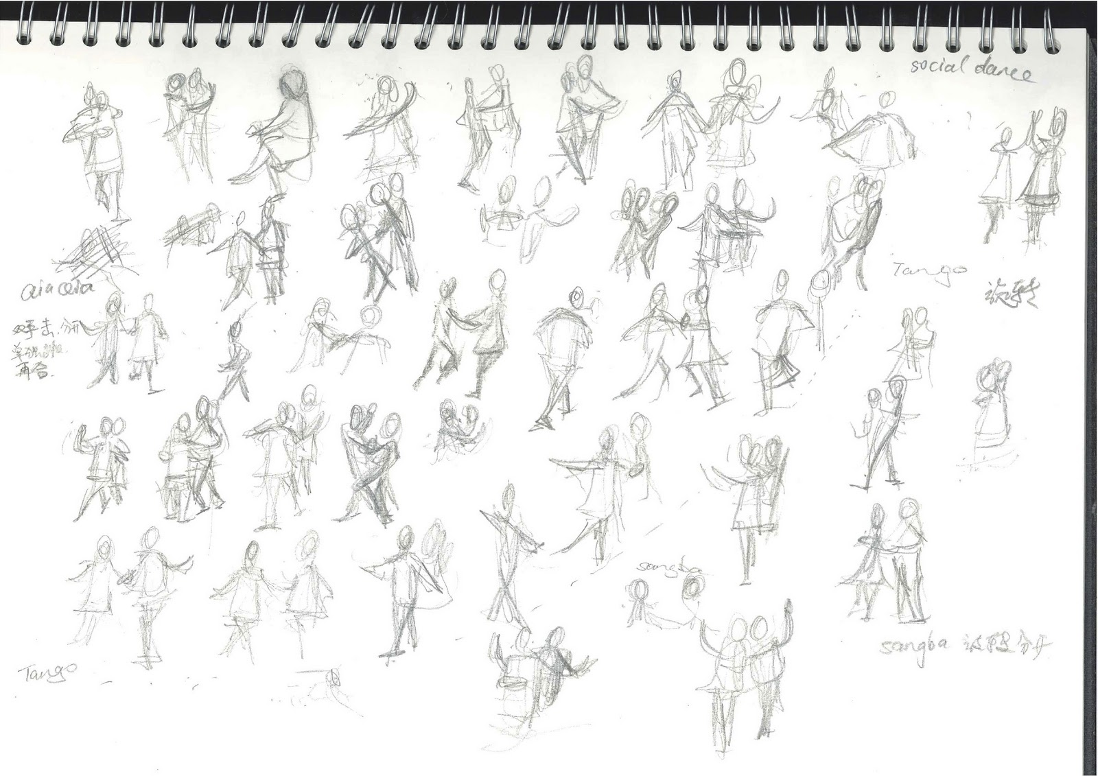 Animation: dance drawing practice
