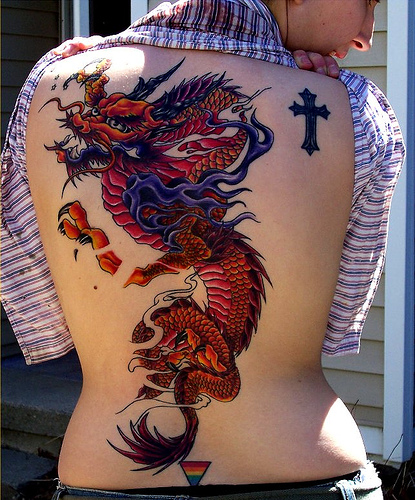 Dragon Tattoos Half Sleeve. Japanese Dragon Tattoo Half