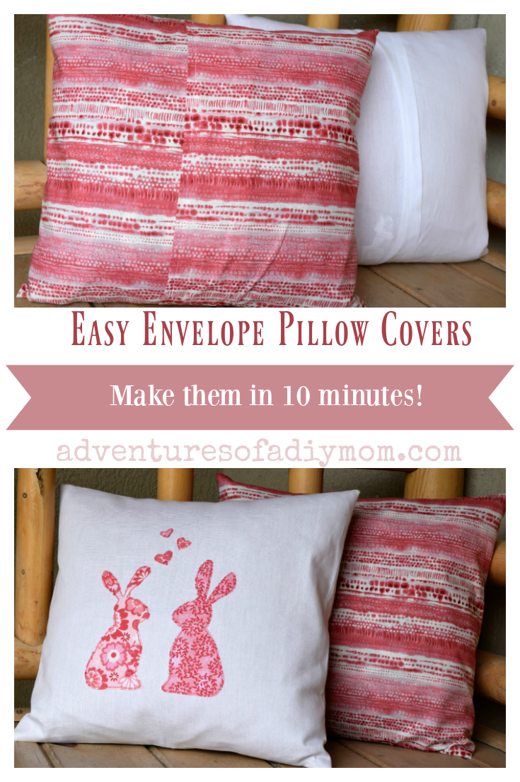 How to Make an EASY Envelope Pillow Cover - Adventures of a DIY Mom