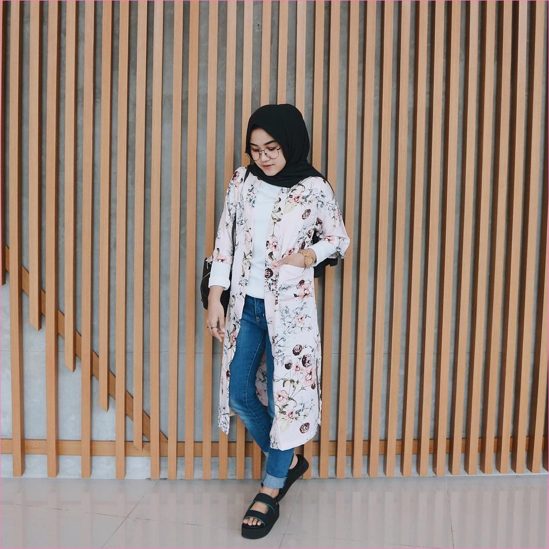 Outfit Baju Hijab Casual Untuk Perempuan Gemuk Ala Selebgram 2018