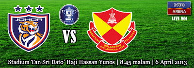 Johor Darul Takzim Vs Selangor 6 April 2013 Live Streaming Suku Akhir Piala FA.