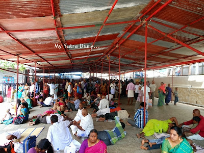 Pilgrim crowd at Tirupati Balaji Temple, Andhra Pradesh