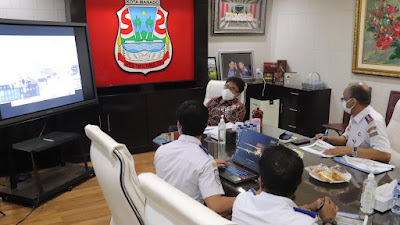  Bahas Sejumlah Sarana Transportasi, Walikota Manado AA Rapat Bersama BPTD Sulut