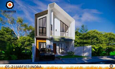 desain interior rumah minimalis atap miring