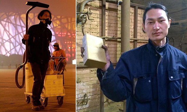 Chinese Activist Vacuums Beijing’s Air For 100 Days Then Makes A Brick With The Pollution