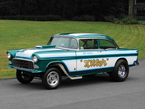 This 1955 Chevrolet Gasser Drag Race Car was recently for sale