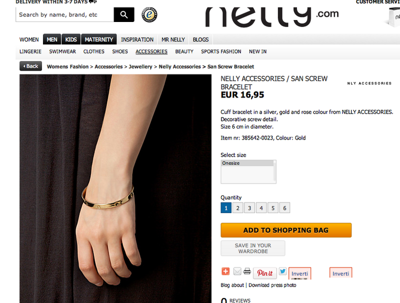 The Copy:  San Screw Bracelet from Nelly