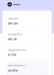 Modash fake followers