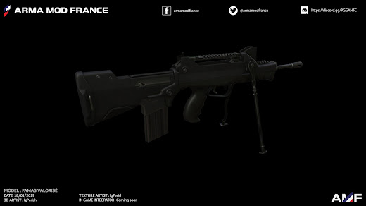 Arma3用フランス軍MODのFAMAS Valorisé