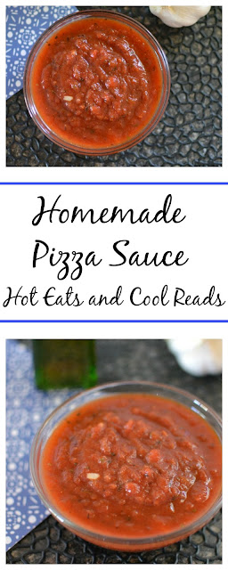 This sauce is ready in 15 minutes and tastes amazing! You'll never want to buy store bought sauce again! Easy Homemade Pizza Sauce from Hot Eats and Cool Reads!