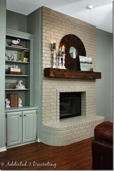 How To Paint A Brick Fireplace