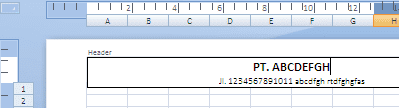 Kop Surat Excel