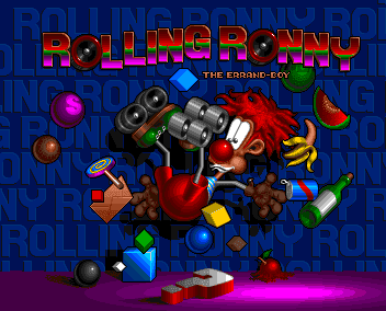 Rolling Ronny title screen amiga Orlando