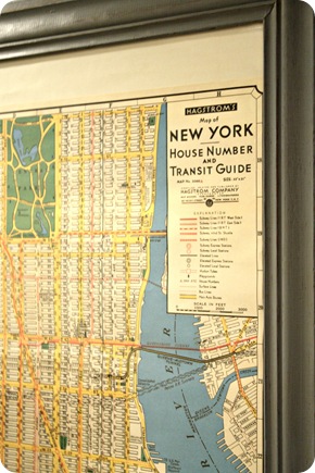 DIY NYC map art
