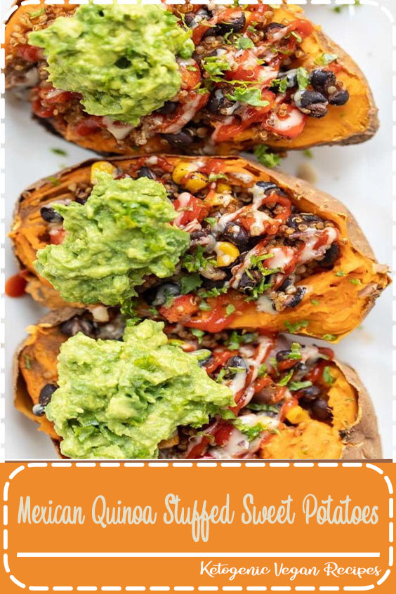 This recipe for Mexican Quinoa Stuffed Sweet Potatoes is an amazing way to pack in a ton of plant-based protein in a tasty, gluten-free and simple meal!