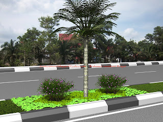 fuad PENATAAN TAMAN MEDIAN JALAN KOTA RENGAT