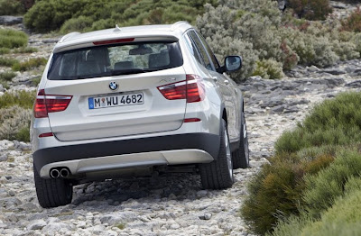 2011 BMW X3 Rear View