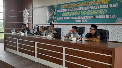 Sebagai Ujung Tombak Kemenag, Penyuluh Agama Islam di Aceh Utara Mendapatkan Penguatan Moderasi Beragama