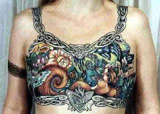 Tattoos on breast design