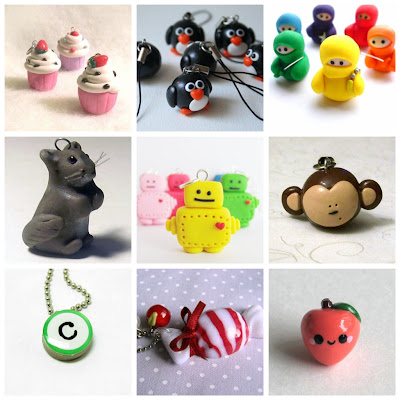 Stuff on Etsy Polymer Clay Charms