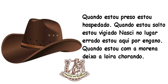 Quando estou preso estou hospedado. Quando estou solto estou vigiado Nasci no lugar errado estou aqui por engano. Quando estou com a morena deixo a loira chorando.