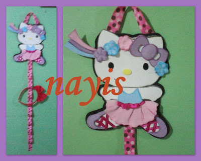 foamy cinta puntilla goma eva hello kitty bailarina de ballet