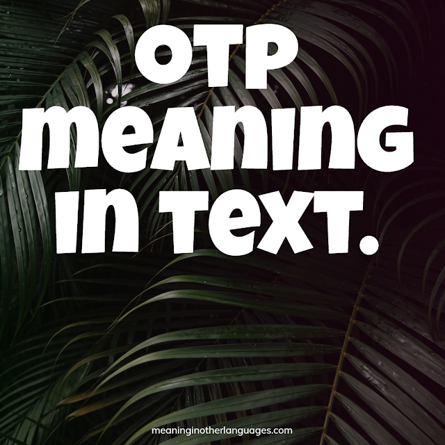 otp meaning in text