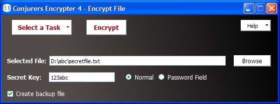 Conjurers Encrypter Screenshot