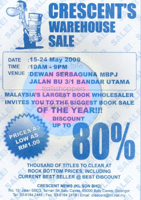 CRESCENT'S Book Warehouse Clearance Sale