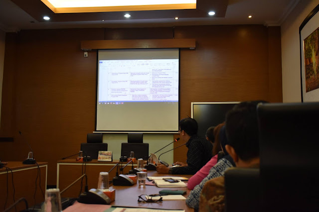 Kasi Penyelenggaraan, M. Nasikh Lil Sidi, S.Pd., memaparkan hasil pertemuan RBI di Jakarta.