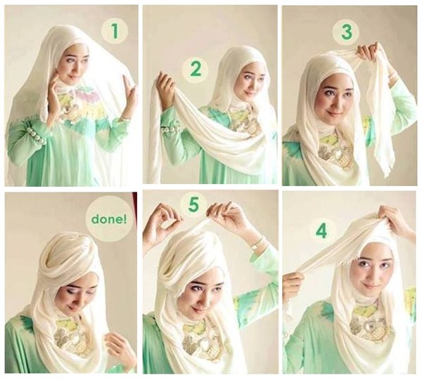 tutorial hijab segi empat untuk wisuda terbaru