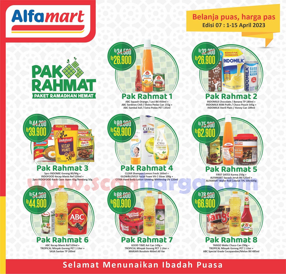 Promo ALFAMART PAK RAHMAT | Paket Ramadhan Hemat 1 - 15 April 2023