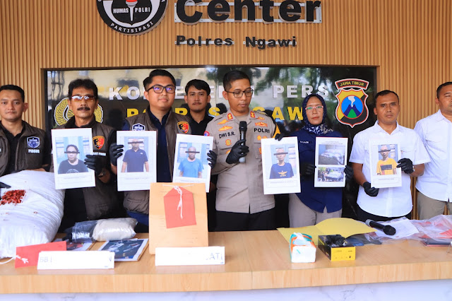Polres Ngawi Berhasil Ungkap Penipuan Online, 5 Tersangka Lancarkan Aksinya dari Dalam Lapas Madiun