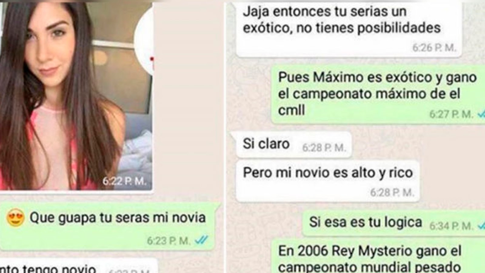 Su pasión por la lucha libre le ayudo para conquistar a esta chica…