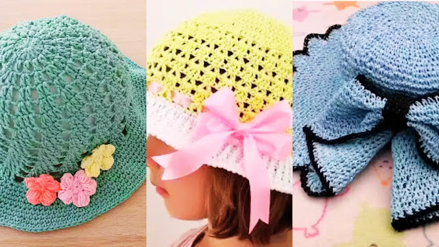 Protección y Estilo bajo el Sol: Inspírate con 3 Tutoriales de Encantadores Sombreros a Crochet para Niñas y Dales un Toque de Elegancia